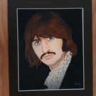 RINGO STARR ART PRINT WITH MOUNT