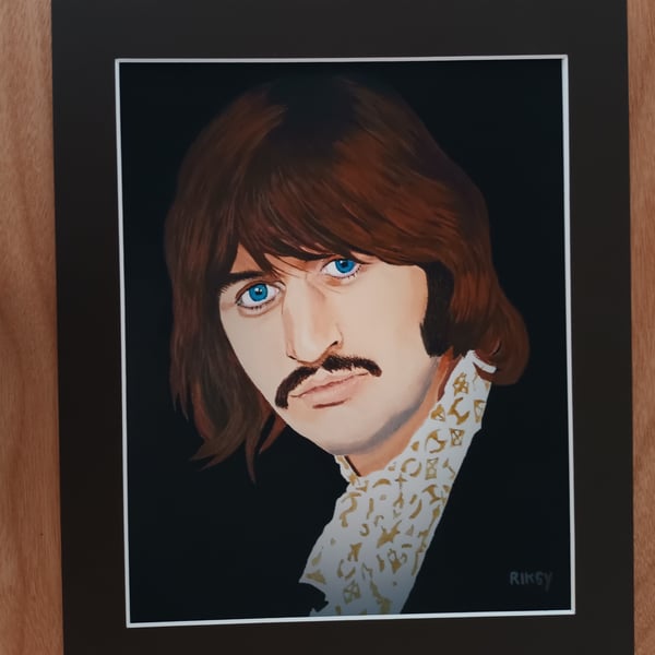 RINGO STARR ART PRINT WITH MOUNT