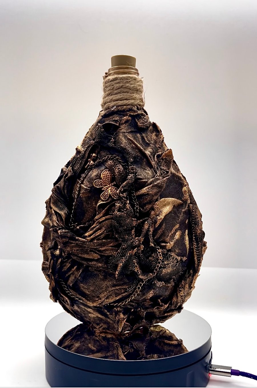 Gothic style light up bottle lamp