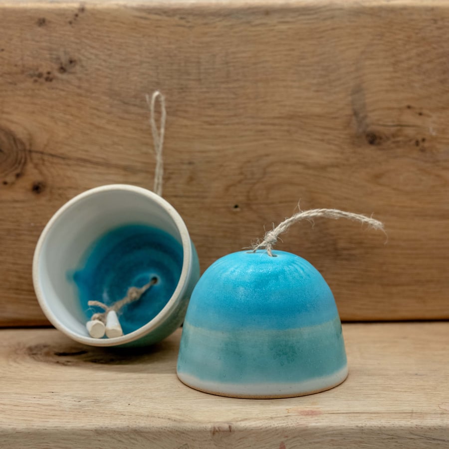 Handmade Ceramic Bell with jute string