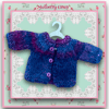Purple and Blue Shaded Cardigan