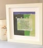 Inspirational Quote Framed Art: Handmade Motivational Gift, Wall Art