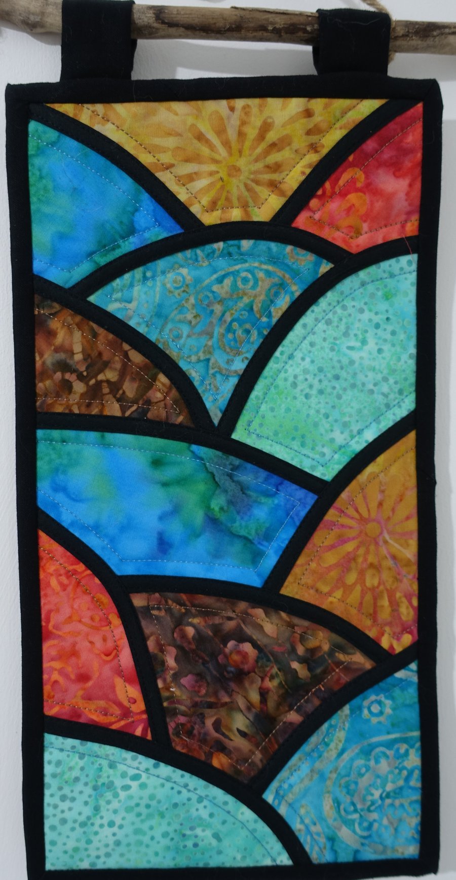 Stained Glass Batik Wallhanging