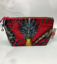 Handmade dragons zip bag, Gothic makeup case, 2 options - Image 3
