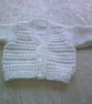 Fancy Rib 14 inch V Neck Cardigan - Image 1
