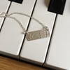 "SALE"  silver necklace, music, notes necklace