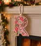 Personalised Liberty Christmas Initial Door Hanger Decoration - Image 5