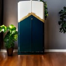 Vintage  Wardrobe Armoire's , Hallway Storage, Hand Painted 