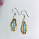 Sterling Silver & Freshwater Pearl Crystals Earrings