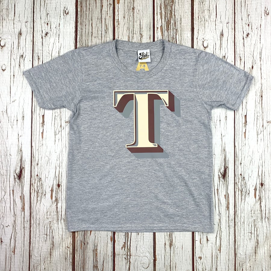Baby Letter T-Shirt. Infant Alphabet. Personalize your Baby's Initial tee