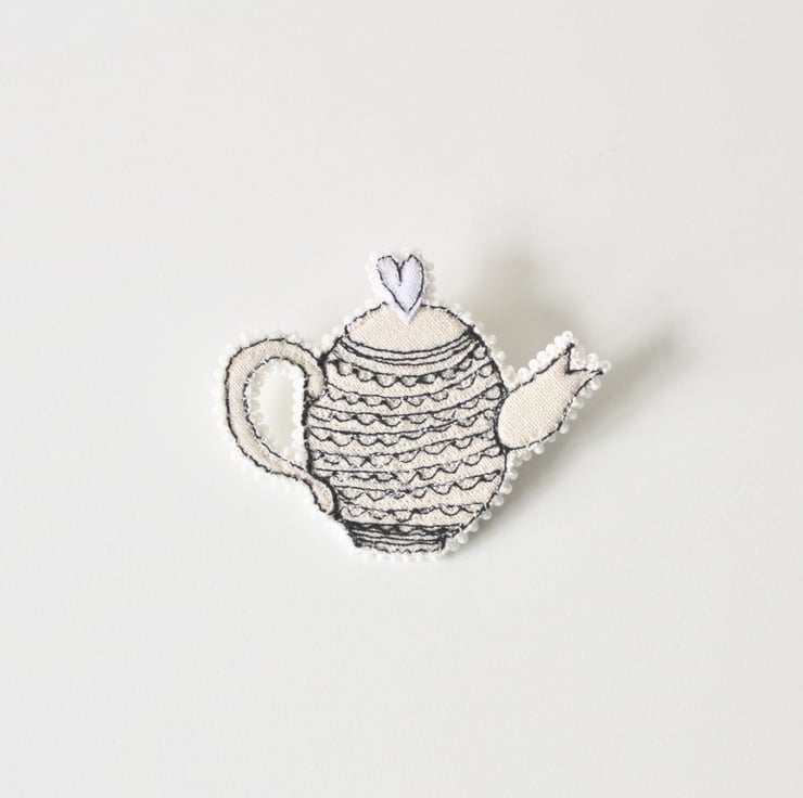 Teapot Brooch Folksy