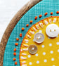 Floral Bird Hand Embroidered Hoop - Image 4