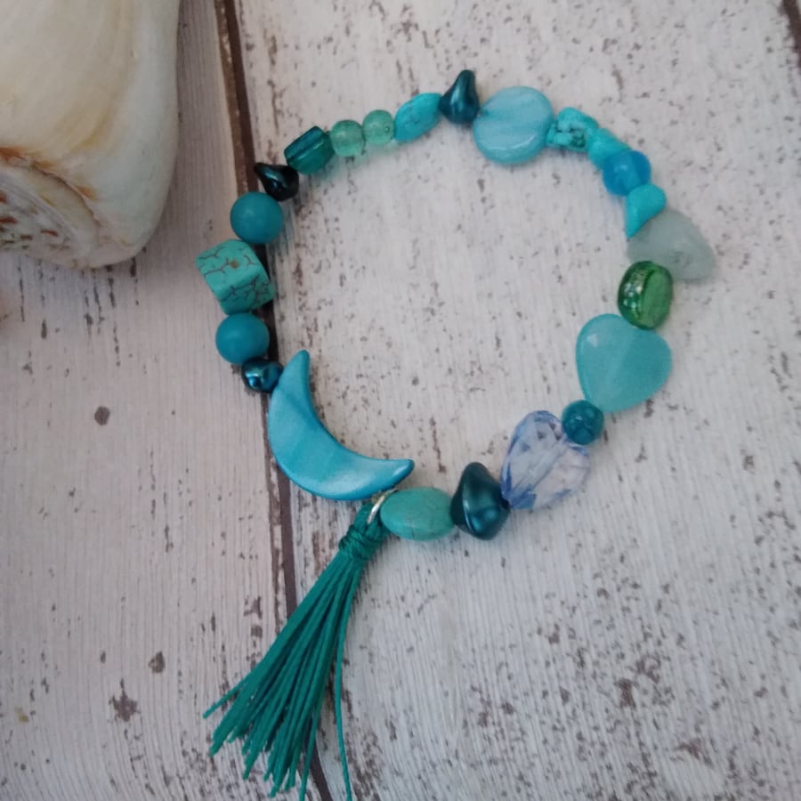 Beaded Tassel Bracelet