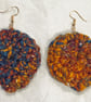 Orange Boho Earrings - Image 3