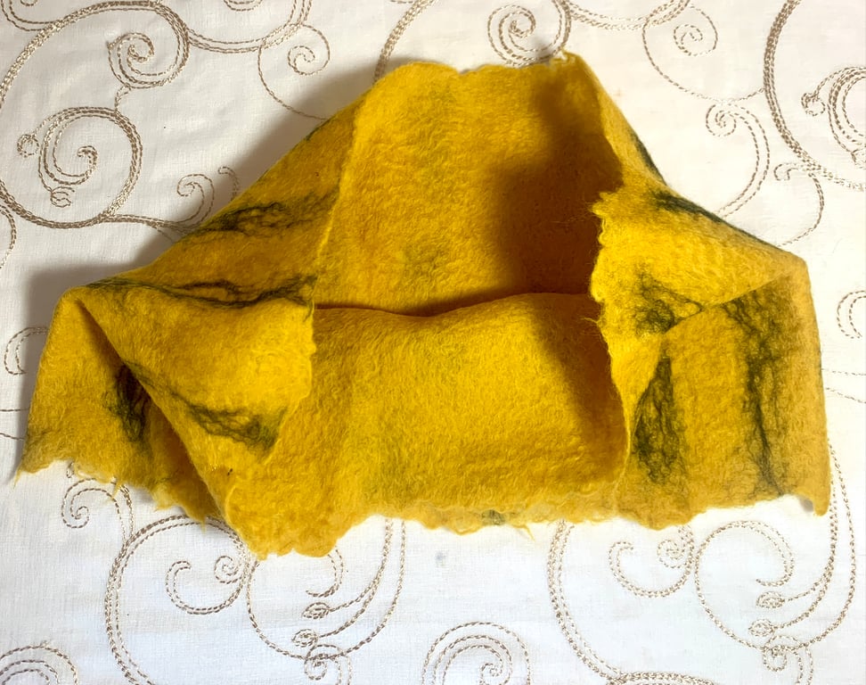 Perfectly Imperfect Cobweb Felted Cowl