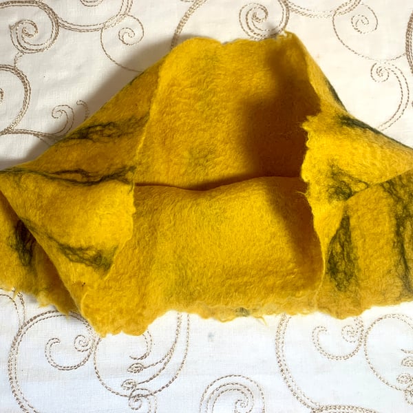 Perfectly Imperfect Cobweb Felted Cowl