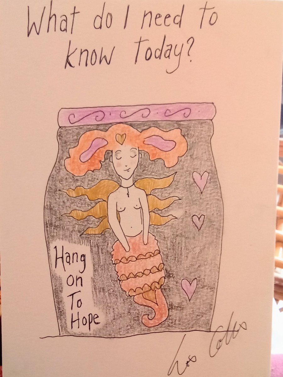 Small Prophets inspired original drawing "Hang on to hope"