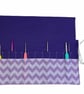 Crochet hook case with purple chevrons, Ergonomic hook organiser, roll up short  - Image 1