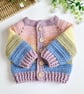Rainbow Baby Crochet Cardigan - Newborn to 1-2 Years - New Baby Gift - Image 3