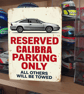 Vauxhall Opel Calibra Reserved Parking Metal Sign Plaque Garage Gift Wall Decor  - Image 2