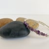 Amethyst stacking bracelet