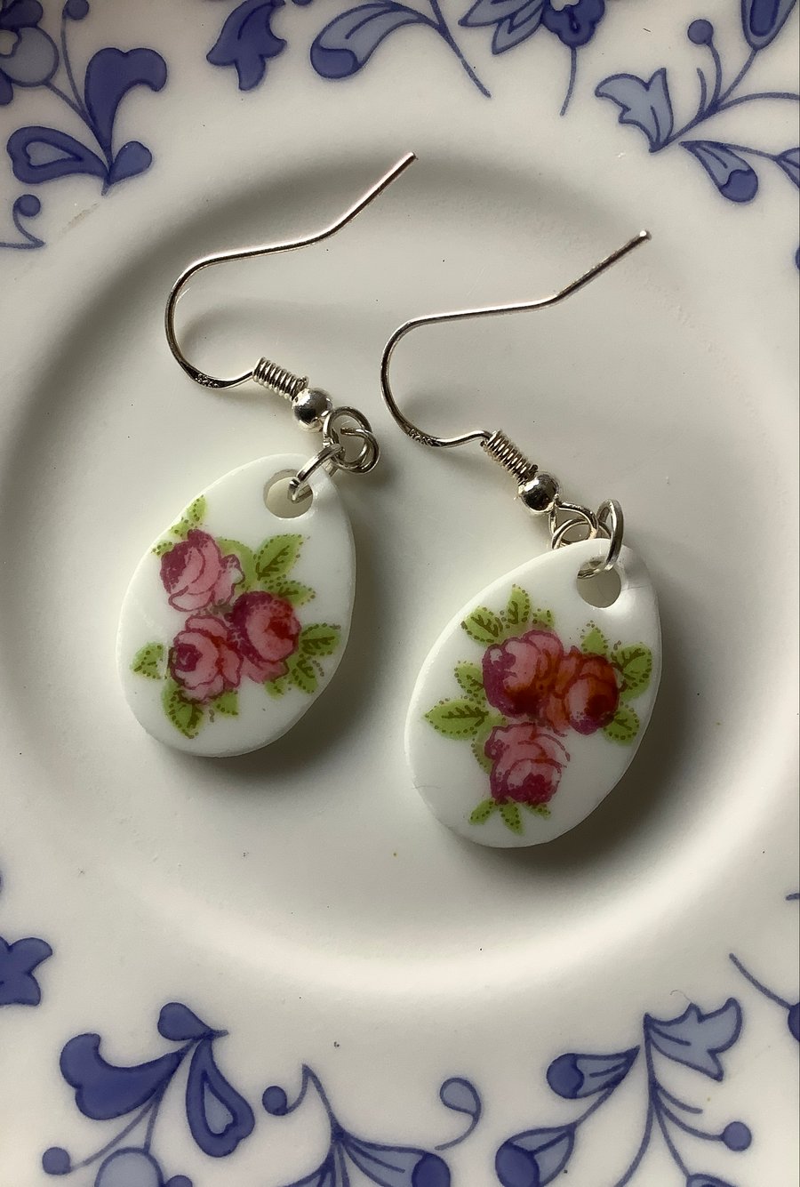 Handmade Ceramic Earrings, One of a Kind,  Eco Friendly Gifts, Unique.