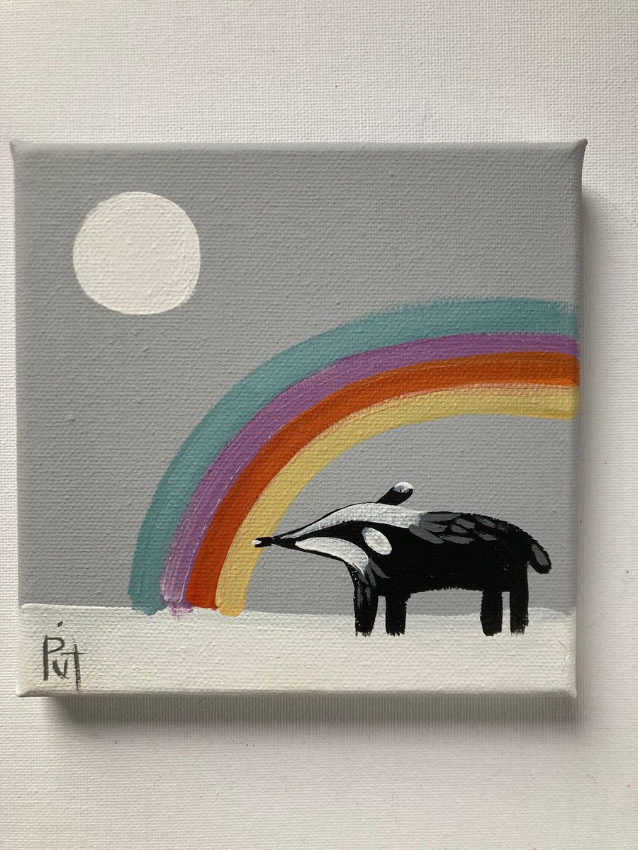 Animal Folk Rainbow Badger 