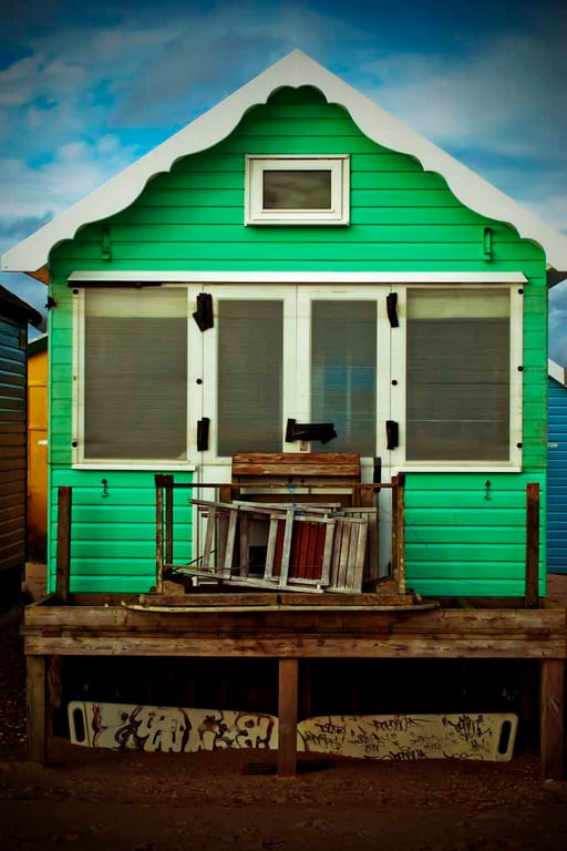 Beach Huts Hengistbury Head Dorset England Photograph Print