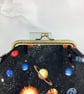 Space small clutch bag, Planets makeup bag, Pattern and chain options - Image 7