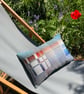 Quarterdeck Doubleweave Lambswool Cushion- Teal - Image 3