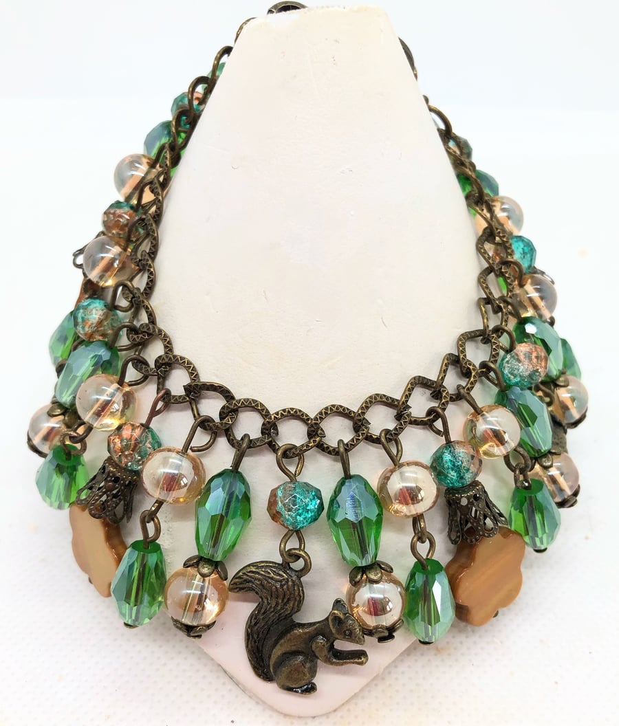 SALE OOAK Squirrel bracelet