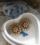 Pearly flower earrings  - Image 3