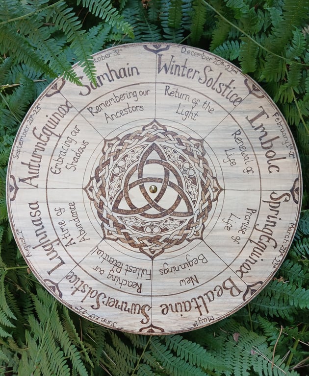 Triquetra Celtic Wheel of the year