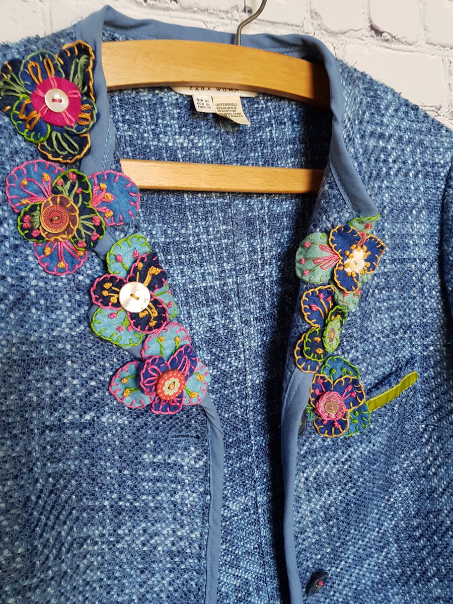 Spring and Summer Time Appliqué Jacket 