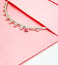 Handmade Silver Stacker Bangle with Tourmaline & Granulation - Image 4