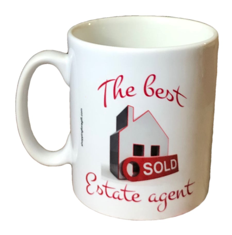 Estate Agent Mug - The Best Estate Agent. Mugs For Estate Agents