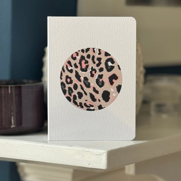 Cards birthday wedding friend card Leopard Print Circle Trendy Fashionable