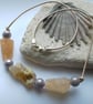 Opal, Miracle Bead and Leather Necklace  - Image 1