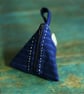 Handmade Fabric Triangular Small Zipper Pouch  - Image 2