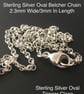 Sterling Silver Round Disc Pendant Necklace - Plain-Smooth Lengths 16-24 Inches - Image 6