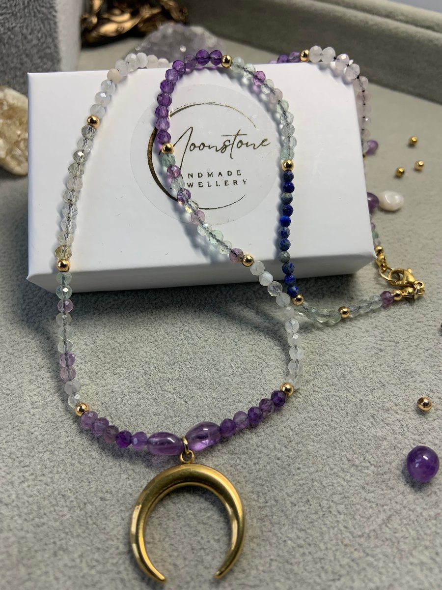 Astrology Birth Natal Chart necklace, Personalised necklace, gemstone choker 