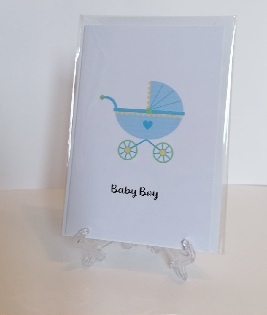 Baby boy greetings card 