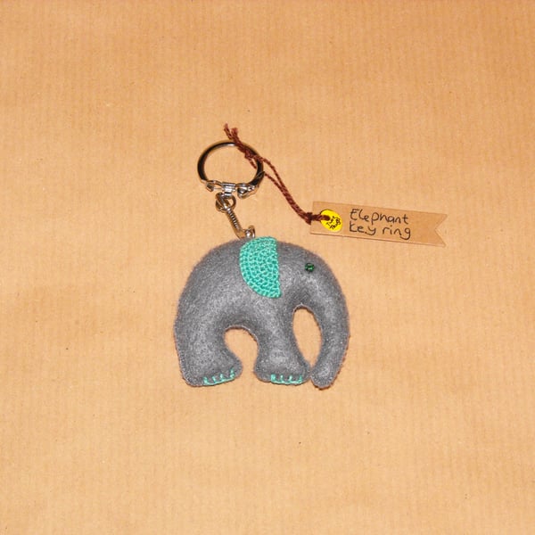 Elephant keyring