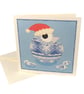 Pack of 4 Christmas Cards with Pysanka, bulk set of Ukrainian hatching egg cards - Image 3