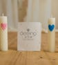 White Beeswax Baby Blessing Candle Gift Set, Honeyheart Party Favour - Image 6