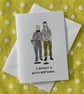 Personalisation Available I Detect a Birthday... greeting card - The Detectorist