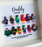 Dad Daddy Superhero Minifigures Frame Customised - Image 2