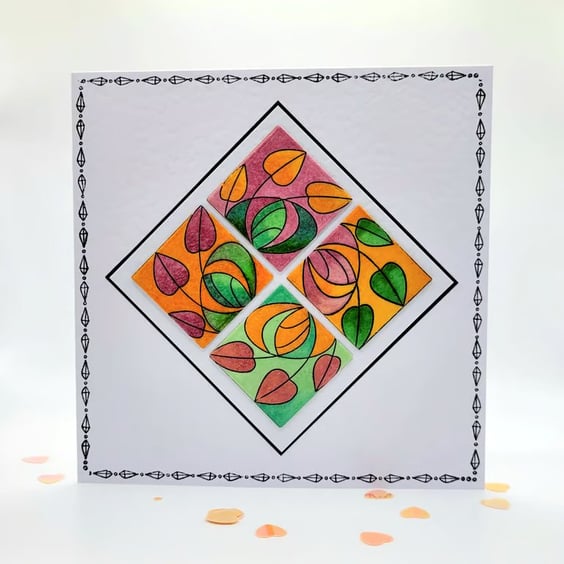 Blank card -  art nouveau cards, tiles, embossed, all occasions 