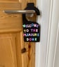 Funny WELCOME TO THE PLEASUREDOME wooden door sign - Image 2