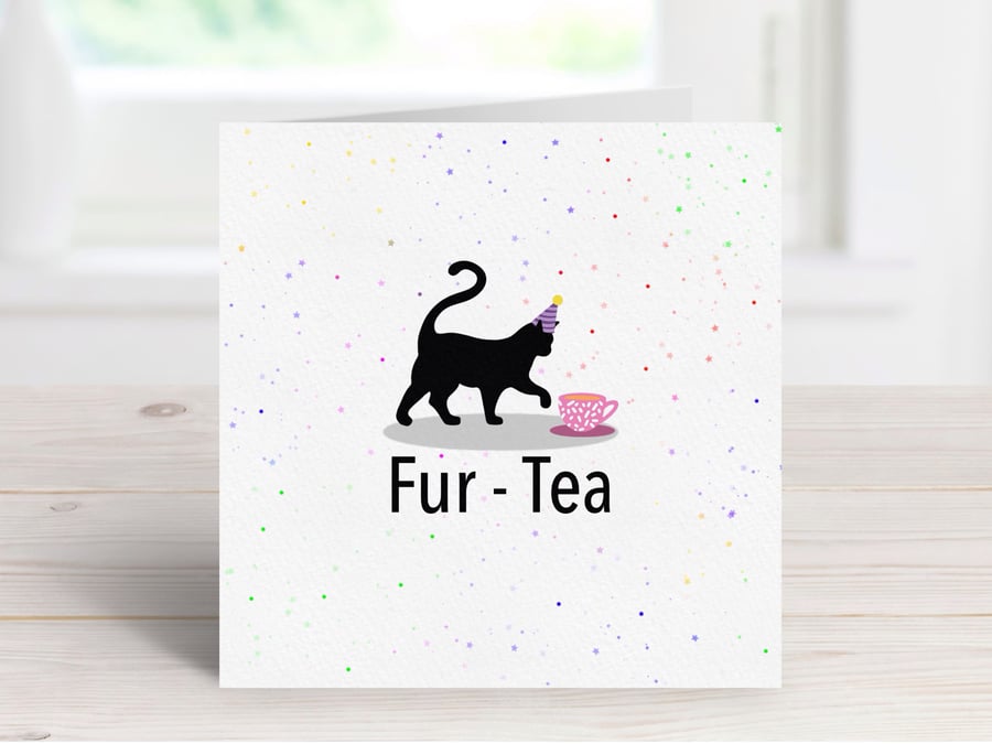 Funny Cat 30th Birthday Card, Cat Pun Card, Cat Lovers Greeting Card.